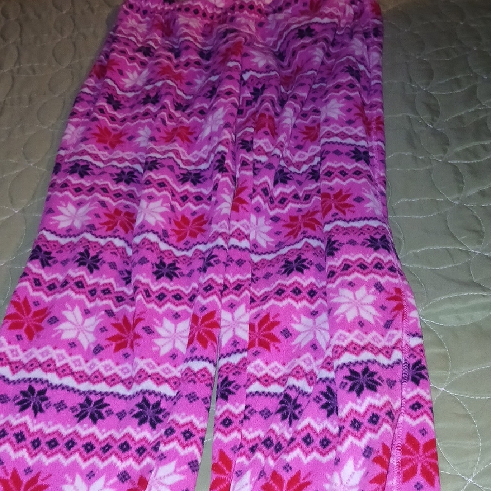 Flirtitude Pink and White Geometric Pajama Pants
